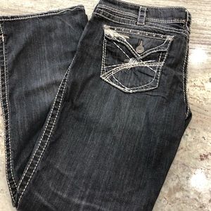 Women’s silver jeans